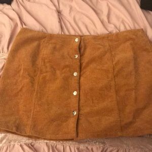 Forever 21 corduroy button skirt